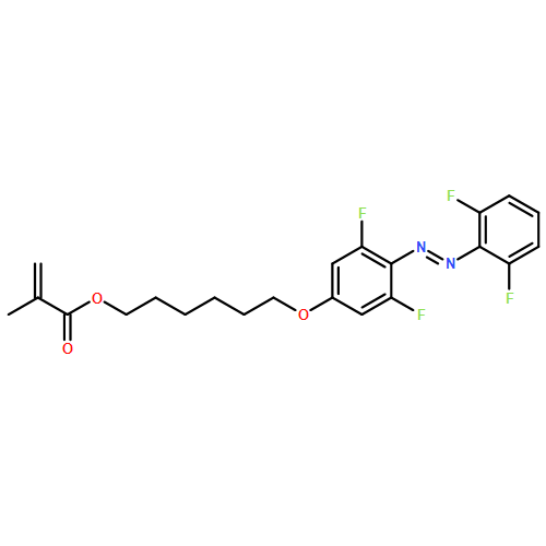 2-Propenoic acid, 2-methyl-, 6-[4-[2-(2,6-difluorophenyl)diazenyl]-3,5-difluorophenoxy]hexyl ester 