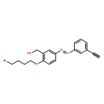 Benzenemethanol, 2-(4-bromobutoxy)-5-[2-(3-ethynylphenyl)diazenyl]- 