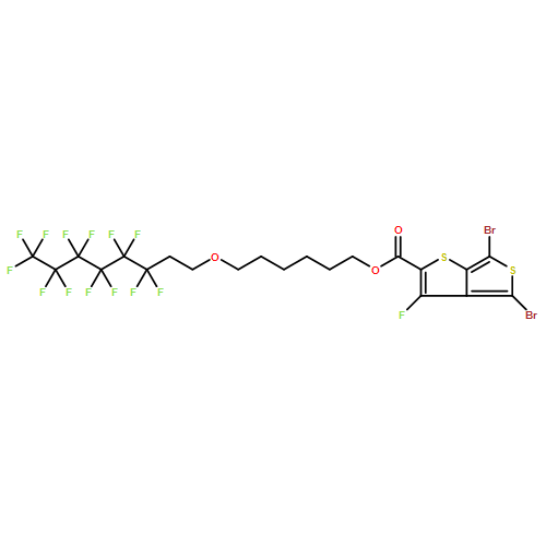 Thieno[3,4-b]thiophene-2-carboxylic acid, 4,6-dibromo-3-fluoro-, 6-[(3,3,4,4,5,5,6,6,7,7,8,8,8-tridecafluorooctyl)oxy]hexyl ester 