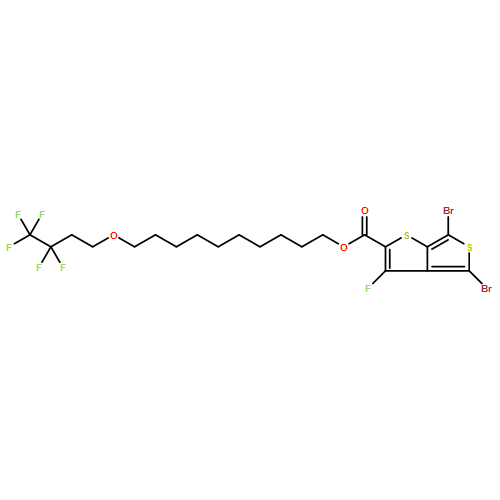 Thieno[3,4-b]thiophene-2-carboxylic acid, 4,6-dibromo-3-fluoro-, 10-(3,3,4,4,4-pentafluorobutoxy)decyl ester 