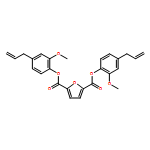 2,5-Furandicarboxylic acid, 2,5-bis[2-methoxy-4-(2-propen-1-yl)phenyl] ester 