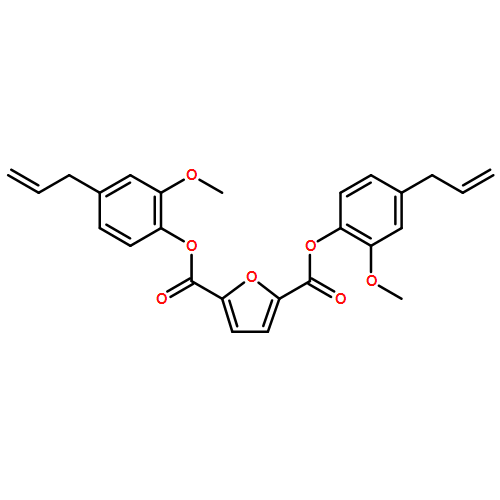 2,5-Furandicarboxylic acid, 2,5-bis[2-methoxy-4-(2-propen-1-yl)phenyl] ester 