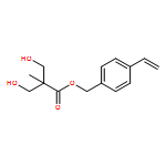 Propanoic acid, 3-hydroxy-2-(hydroxymethyl)-2-methyl-, (4-ethenylphenyl)methyl ester 