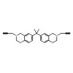 2H-1,3-Benzoxazine, 6,6'-(1-methylethylidene)bis[3,4-dihydro-3-(2-propyn-1-yl)- 