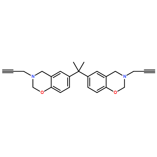 2H-1,3-Benzoxazine, 6,6'-(1-methylethylidene)bis[3,4-dihydro-3-(2-propyn-1-yl)- 