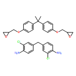 Benzenamine, 4,4'-methylenebis[2-chloro-, polymer with 2,2'-[(1-methylethylidene)bis(4,1-phenyleneoxymethylene)]bis[oxirane] 