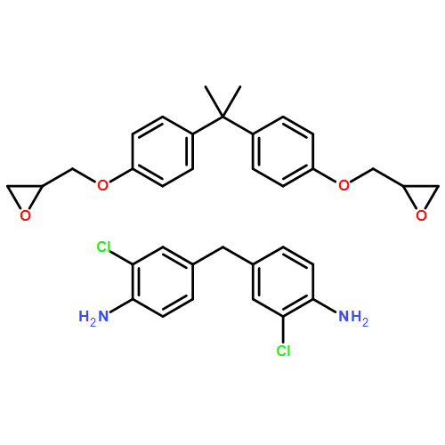 Benzenamine, 4,4'-methylenebis[2-chloro-, polymer with 2,2'-[(1-methylethylidene)bis(4,1-phenyleneoxymethylene)]bis[oxirane] 