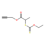 Propanoic acid, 2-[(ethoxythioxomethyl)thio]-, 2-propyn-1-yl ester 