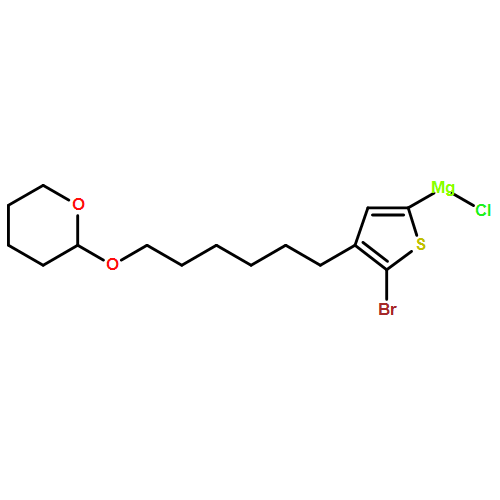 Magnesium, [5-bromo-4-[6-[(tetrahydro-2H-pyran-2-yl)oxy]hexyl]-2-thienyl]chloro- 