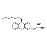 Propanedinitrile, 2-[[10-(6-bromohexyl)-10H-phenothiazin-3-yl]methylene]- 