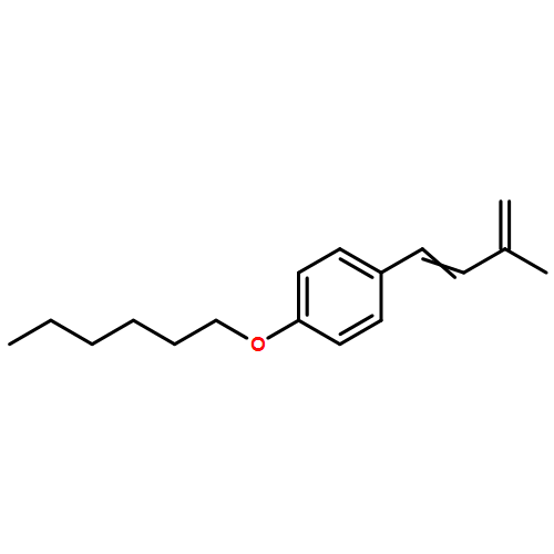 Benzene, 1-(hexyloxy)-4-(3-methyl-1,3-butadien-1-yl)- 