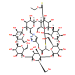 β-Cyclodextrin, 6A-deoxy-6A-[4-[[2-[(ethoxythioxomethyl)thio]-1-oxopropoxy]methyl]-1H-1,2,3-triazol-1-yl]- 