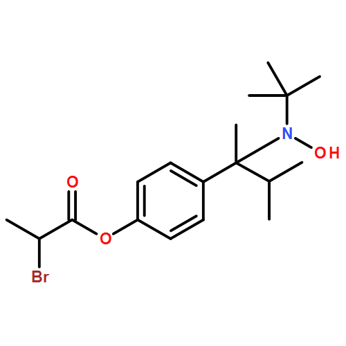 Nitroxide, 1-[4-(2-bromo-1-oxopropoxy)phenyl]-1,2-dimethylpropyl 1,1-dimethylethyl 