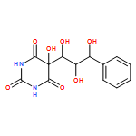 2,4,6(1H,3H,5H)-Pyrimidinetrione, 5-hydroxy-5-(1,2,3-trihydroxy-3-phenylpropyl)- 