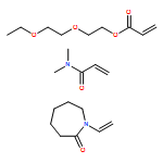 2-Propenoic acid, 2-(2-ethoxyethoxy)ethyl ester, polymer with N,N-dimethyl-2-propenamide and 1-ethenylhexahydro-2H-azepin-2-one, triblock 