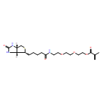 2-Propenoic acid, 2-methyl-, 2-[2-[2-[[5-[(3aS,4R,6aR)-hexahydro-2-oxo-1H-thieno[3,4-d]imidazol-4-yl]-1-oxopentyl]amino]ethoxy]ethoxy]ethyl ester 