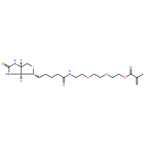 2-Propenoic acid, 2-methyl-, 2-[2-[2-[[5-[(3aS,4R,6aR)-hexahydro-2-oxo-1H-thieno[3,4-d]imidazol-4-yl]-1-oxopentyl]amino]ethoxy]ethoxy]ethyl ester 