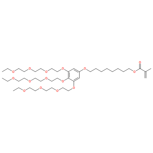 2-Propenoic acid, 2-methyl-, 8-[3,4,5-tris[2-[2-(2-ethoxyethoxy)ethoxy]ethoxy]phenoxy]octyl ester 