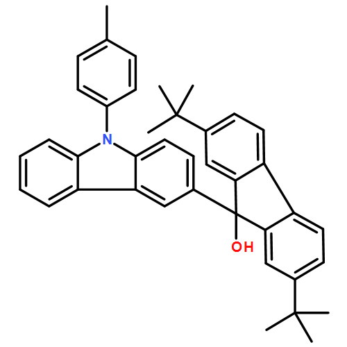 9H-Fluoren-9-ol, 2,7-bis(1,1-dimethylethyl)-9-[9-(4-methylphenyl)-9H-carbazol-3-yl]- 