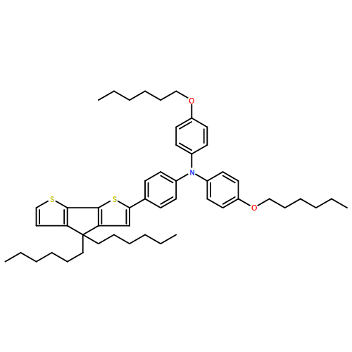 Benzenamine, 4-(4,4-dihexyl-4H-cyclopenta[2,1-b:3,4-b']dithien-2-yl)-N,N-bis[4-(hexyloxy)phenyl]- 