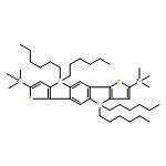 Benzo[1'',2'':4,5;4'',5'':4',5']bissilolo[3,2-b:3',2'-b']dithiophene, 4,4,9,9-tetrahexyl-4,9-dihydro-2,7-bis(trimethylstannyl)- 