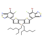 2,1,3-Benzothiadiazole, 4,4'-[4,4-bis(2-ethylhexyl)-4H-silolo[3,2-b:4,5-b']dithiophene-2,6-diyl]bis[7-bromo-6-fluoro- 