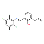 Phenol, 2-(2-propen-1-yl)-6-[[(2,3,5,6-tetrafluorophenyl)imino]methyl]- 