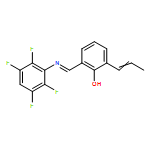 Phenol, 2-(1-propen-1-yl)-6-[[(2,3,5,6-tetrafluorophenyl)imino]methyl]- 