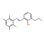 Phenol, 2-propyl-6-[[(2,3,5,6-tetrafluorophenyl)imino]methyl]- 