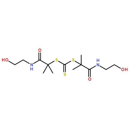 Carbonotrithioic acid, bis[2-[(2-hydroxyethyl)amino]-1,1-dimethyl-2-oxoethyl] ester 