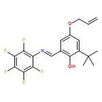 Phenol, 2-(1,1-dimethylethyl)-6-[[(2,3,4,5,6-pentafluorophenyl)imino]methyl]-4-(2-propen-1-yloxy)- 