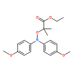 Propanoic acid, 2-[[bis(4-methoxyphenyl)amino]oxy]-2-methyl-, ethyl ester 