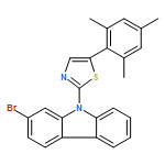 9H-Carbazole, 2-bromo-9-[5-(2,4,6-trimethylphenyl)-2-thiazolyl]- 