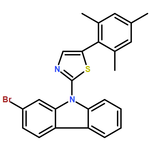 9H-Carbazole, 2-bromo-9-[5-(2,4,6-trimethylphenyl)-2-thiazolyl]- 