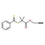 Propanoic acid, 2-methyl-2-[(phenylthioxomethyl)thio]-, 2-propyn-1-yl ester 