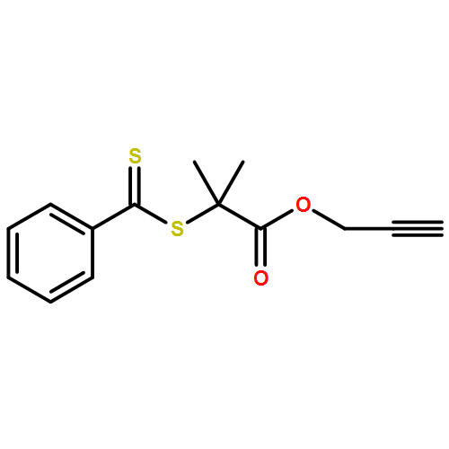 Propanoic acid, 2-methyl-2-[(phenylthioxomethyl)thio]-, 2-propyn-1-yl ester 