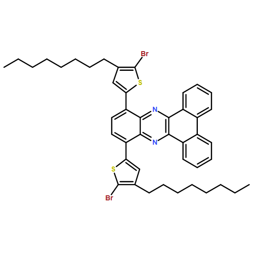 Dibenzo[a,c]phenazine, 10,13-bis(5-bromo-4-octyl-2-thienyl)- 