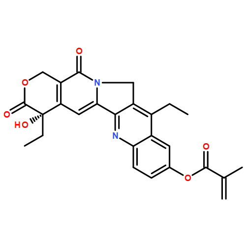 2-Propenoic acid, 2-methyl-, (4S)-4,11-diethyl-3,4,12,14-tetrahydro-4-hydroxy-3,14-dioxo-1H-pyrano[3',4':6,7]indolizino[1,2-b]quinolin-9-yl ester 