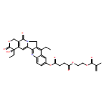 Butanedioic acid, 1-[(4S)-4,11-diethyl-3,4,12,14-tetrahydro-4-hydroxy-3,14-dioxo-1H-pyrano[3',4':6,7]indolizino[1,2-b]quinolin-9-yl] 4-[2-[(2-methyl-1-oxo-2-propen-1-yl)oxy]ethyl] ester 