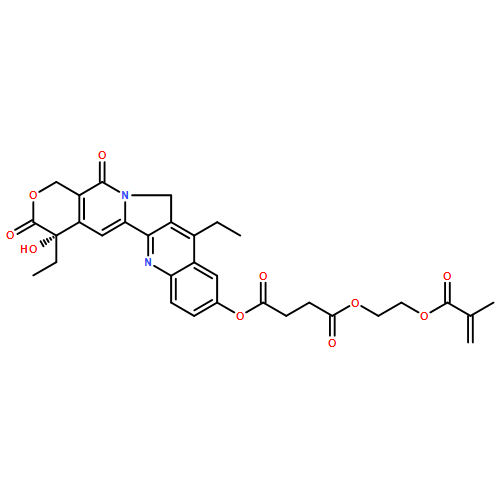 Butanedioic acid, 1-[(4S)-4,11-diethyl-3,4,12,14-tetrahydro-4-hydroxy-3,14-dioxo-1H-pyrano[3',4':6,7]indolizino[1,2-b]quinolin-9-yl] 4-[2-[(2-methyl-1-oxo-2-propen-1-yl)oxy]ethyl] ester 