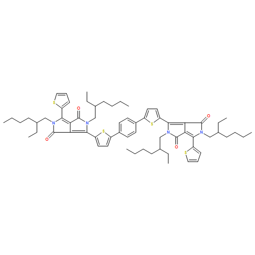 Pyrrolo[3,4-c]pyrrole-1,4-dione, 3,3'-(1,4-phenylenedi-5,2-thiophenediyl)bis[2,5-bis(2-ethylhexyl)-2,5-dihydro-6-(2-thienyl)- 