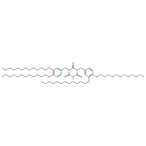 1,3,5-Triazine-2,4,6(1H,3H,5H)-trione, 1,3-bis[[3,4-bis(dodecyloxy)phenyl]methyl]- 