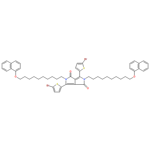 Pyrrolo[3,4-c]pyrrole-1,4-dione, 3,6-bis(5-bromo-2-thienyl)-2,5-dihydro-2,5-bis[10-(1-naphthalenyloxy)decyl]- 