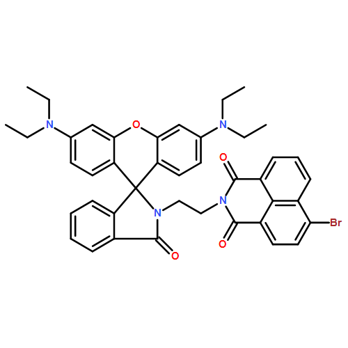 1H-Benz[de]isoquinoline-1,3(2H)-dione, 2-[2-[3',6'-bis(diethylamino)-3-oxospiro[1H-isoindole-1,9'-[9H]xanthen]-2(3H)-yl]ethyl]-6-bromo- 