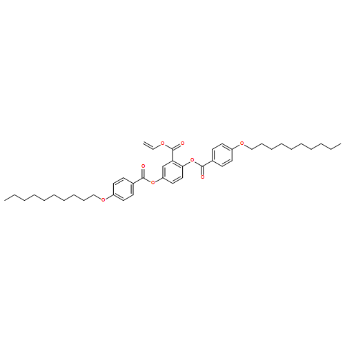 Benzoic acid, 2,5-bis[[4-(decyloxy)benzoyl]oxy]-, ethenyl ester 