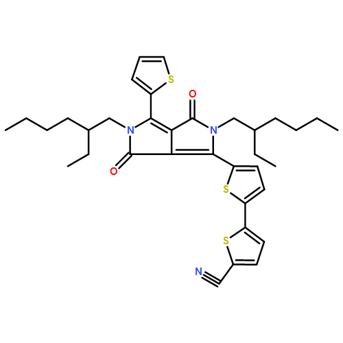 [2,2'-Bithiophene]-5-carbonitrile, 5'-[2,5-bis(2-ethylhexyl)-2,3,5,6-tetrahydro-3,6-dioxo-4-(2-thienyl)pyrrolo[3,4-c]pyrrol-1-yl]- 