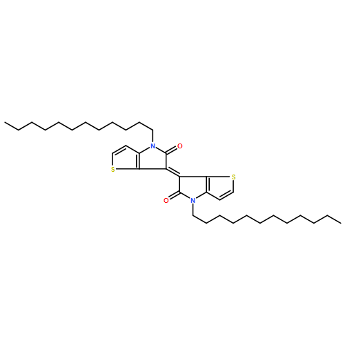 5H-Thieno[3,2-b]pyrrol-5-one, 4-dodecyl-6-(4-dodecyl-4,5-dihydro-5-oxo-6H-thieno[3,2-b]pyrrol-6-ylidene)-4,6-dihydro-, (6E)- 