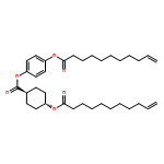 Cyclohexanecarboxylic acid, 4-[(1-oxo-10-undecen-1-yl)oxy]-, 4-[(1-oxo-10-undecen-1-yl)oxy]phenyl ester, trans- 