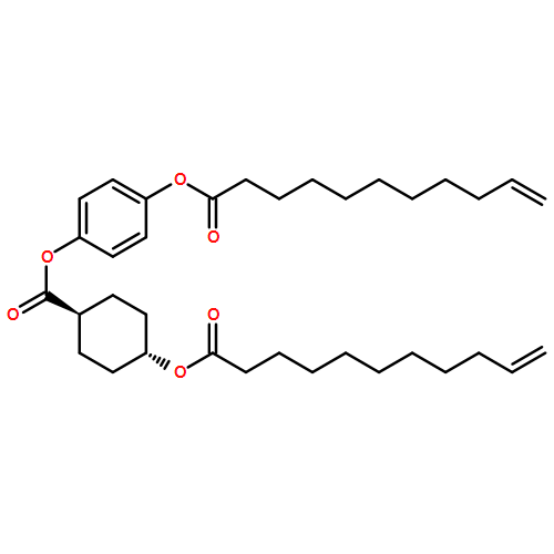 Cyclohexanecarboxylic acid, 4-[(1-oxo-10-undecen-1-yl)oxy]-, 4-[(1-oxo-10-undecen-1-yl)oxy]phenyl ester, trans- 