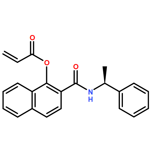 2-Propenoic acid, 2-[[[(1S)-1-phenylethyl]amino]carbonyl]-1-naphthalenyl ester 